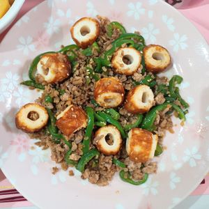 milkの作ってみた!投稿(ちくわとピーマンの甘辛そぼろ炒め【#作り置き#お弁当】)