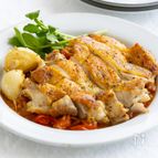 たっぷりトマトソースでいただく 基本のチキンソテー