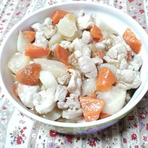 M＊Pの作ってみた!投稿(大根と人参だけのシンプルな筑前煮)