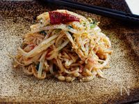 【節約レシピ】えのきともやしのペペロンチーノ炒め