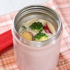 【鶏肉とさつまいもの豆乳シチュー】ほっこり温まる