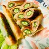 なるみんの作ってみた!投稿(丸ごとおくらとベーコンの《びっくり♡春巻き》)