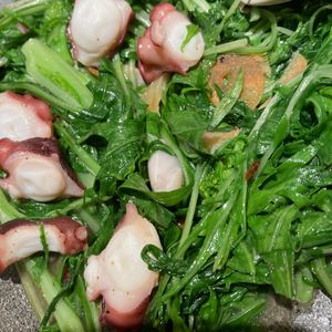 bo-zu3の作ってみた!投稿(すぐできシャキ旨♪たこと水菜のペペロンチーノ)