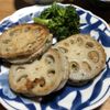 るいともの作ってみた!投稿(簡単！にらたっぷり。鶏ひき肉の蓮根はさみ焼き)
