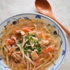 【豚肉ともやしのピリ辛味噌スープ】節約・時短・ダイエット
