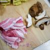 白菜と海老、豚肉のあん炒めの工程1