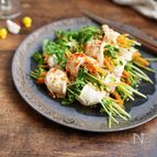 【やさいが美味しい！】豆苗ササミ蒸し