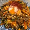 楽ラク手抜キッチン🐶🐾の作ってみた!投稿(がっつり旨♡『牛肉と小松菜のとろたま韓国風混ぜごはん』)