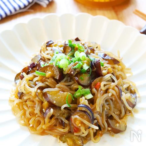 ご飯が進む♪【茄子としらたきの麻婆風ピリ辛炒め】腸活にも
