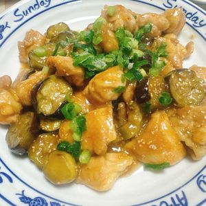 mayuxxxnutsの作ってみた!投稿(ポン酢で簡単☆『鶏もも肉となすのごまポン照り焼き』)