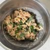 【バジルチーズチキン】カリカリチーズのつくね風の工程3