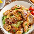 【おかわり確定】蒸しキャベツの豚肉のっけ☆バター醬油だれ