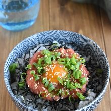 【明太子と卵のユッケ風どんぶり】火を使わず簡単！