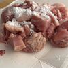 鶏ももと厚揚げの甘酢炒めの工程1