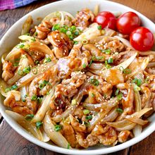 【新玉ねぎと豚肉のさっぱりオイポン炒め】10分おかず♡