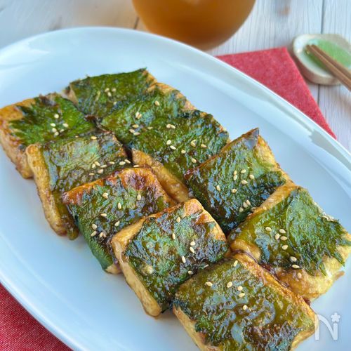 大葉の豆腐ステーキ【甘辛だれでご飯がすすむ!】