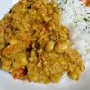 ゆみの作ってみた!投稿(レンジで作る。豆入りチキンキーマカレー)