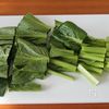 小松菜と厚揚げのそぼろ煮の工程1