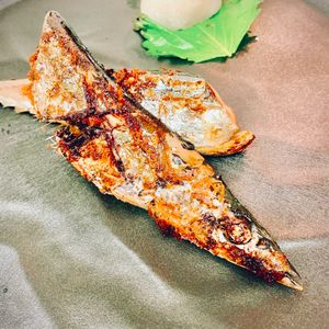 りんの作ってみた!投稿(フライパンで簡単！さんまの塩焼き)