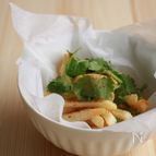 山椒七味のパクチーポテト