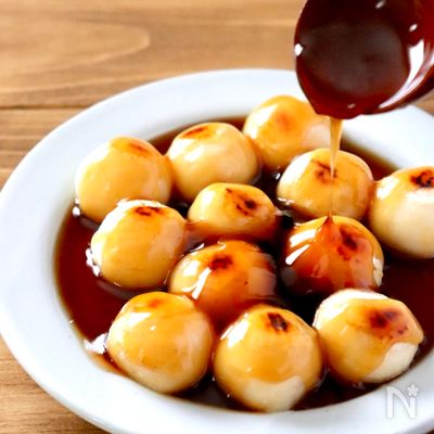 タレはレンジで簡単!お豆腐みたらし団子