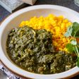 【サグチキンカレー】ほうれん草と鶏肉のカレー