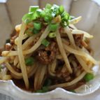 もやしと豚挽き肉の中華炒め