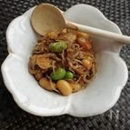 スピード料理☆包丁要らず！栄養満点かりかりじゃこの炒り豆