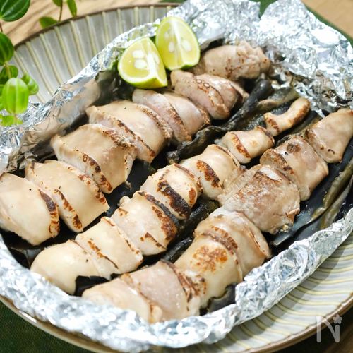 トースターでぷりっと濃厚！【鮭白子の昆布締め焼き】