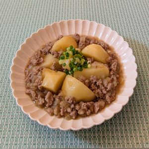 𝔂𝓾𝓶𝓲🍓の作ってみた!投稿(ほくほく旨みじんわり♩じゃがいものそぼろ煮)