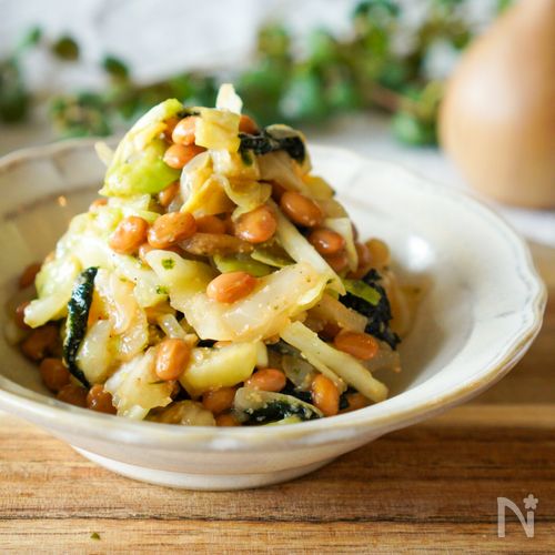 給食の大人気副菜【納豆ごま和え】