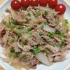 よっこの作ってみた!投稿(【新玉ねぎと豚肉のさっぱりオイポン炒め】10分おかず♡)