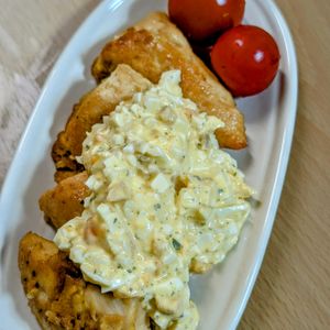 まゆのの作ってみた!投稿(ささみで作る『大人のチキン南蛮』～レモスコタルタルソースで～)