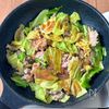 ワンパン10分♪食材2つ◎【豚こまとキャベツの甘辛ごまだれ】の工程3
