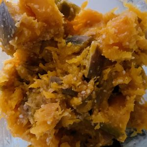 1322383の作ってみた!投稿(レンジでバリ旨《かぼちゃのごま味噌サラダ》)