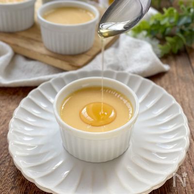 風邪の栄養補給にも♪はちみつ豆乳プリン【材料3つ】
