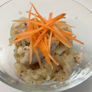 (・∀・)コロンの作ってみた!投稿(ひんやり食べる「蒸し鶏のオニオンマスタードマリネ」)