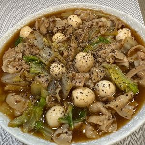 楽ラク手抜キッチン🐶🐾の作ってみた!投稿(冬のごちそうおかず♡【豚バラ白菜のとろ旨煮】)