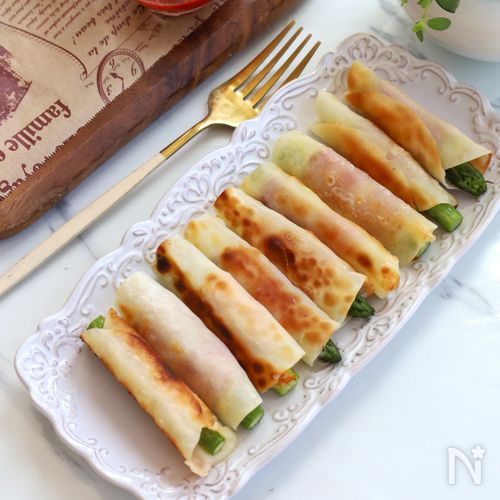 【餃子の皮でアスパラ巻き】子ども爆食べ♪