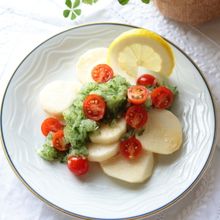 長芋のめんつゆ漬けさっぱりサラダ仕立て