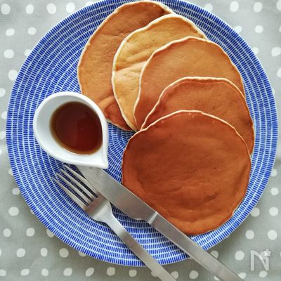 バナナとクリームチーズのパンケーキ