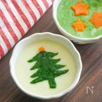 クリスマスポタージュ【離乳食中期から】じゃがいも・ほうれん草