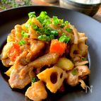〝鶏モモと根菜の味噌照り〟時短ボリュームおかず
