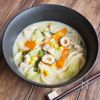 【ほっこり、コクうま♪ちゃんぽんうどん】スープがとろっと絡む