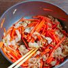 にんじん好きにはたまらない！豚バラの旨ぽんマヨ卵炒めの工程3