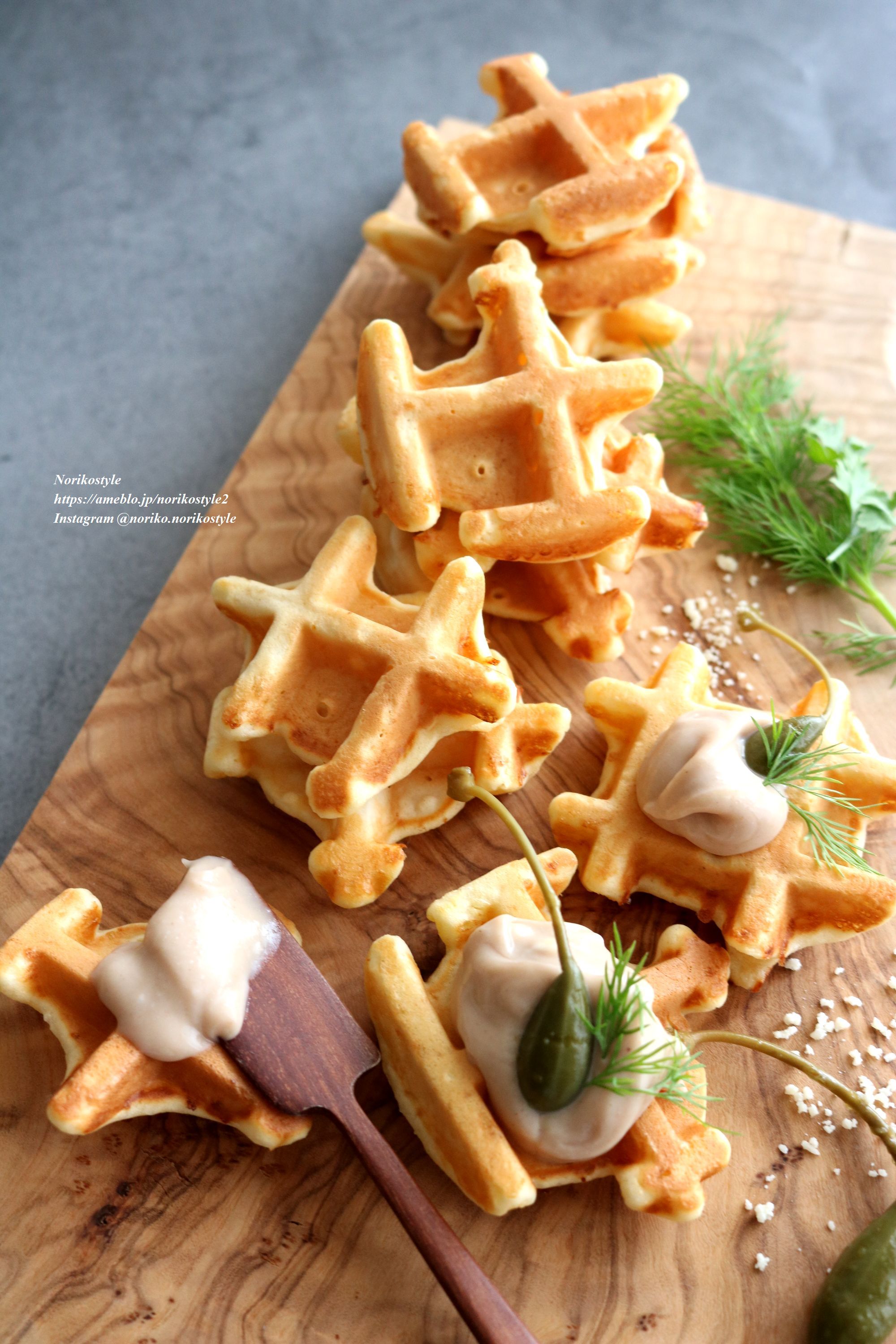 亜麻仁ワッフルのレシピ