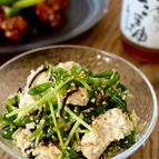 切って和えるだけ♩豆苗とお豆腐の旨サラダ