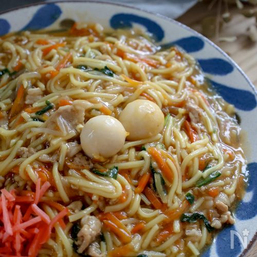 【ワンパンお手軽！】あんかけ焼きそば