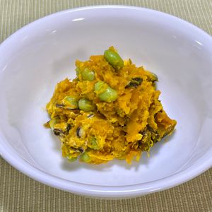 キャピタンの作ってみた!投稿(調味料いらず！【あまじょっぱかぼちゃサラダ】)