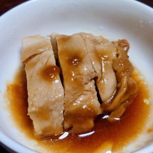 オレンジの作ってみた!投稿(【レンジで5分！鶏むねの中華風チャーシュー】男子に人気♡︎)